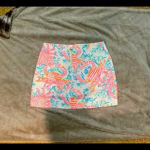 Lilly Pulitzer skirt -  bright crab design.